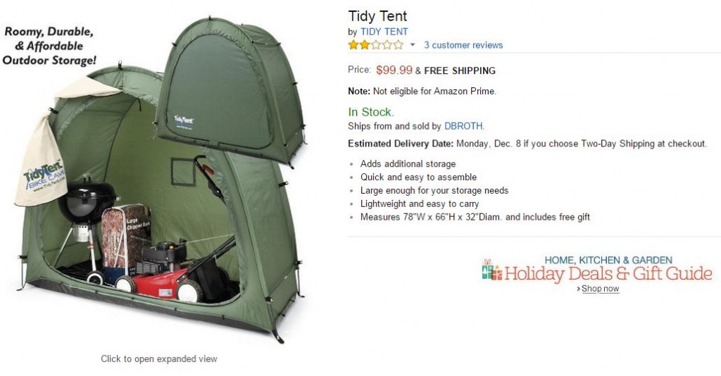 tidy tent